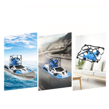 DWI Dowellin Multifunction 3-in-1 RC Speed Boat for Hyper Drift Drone Racing Car